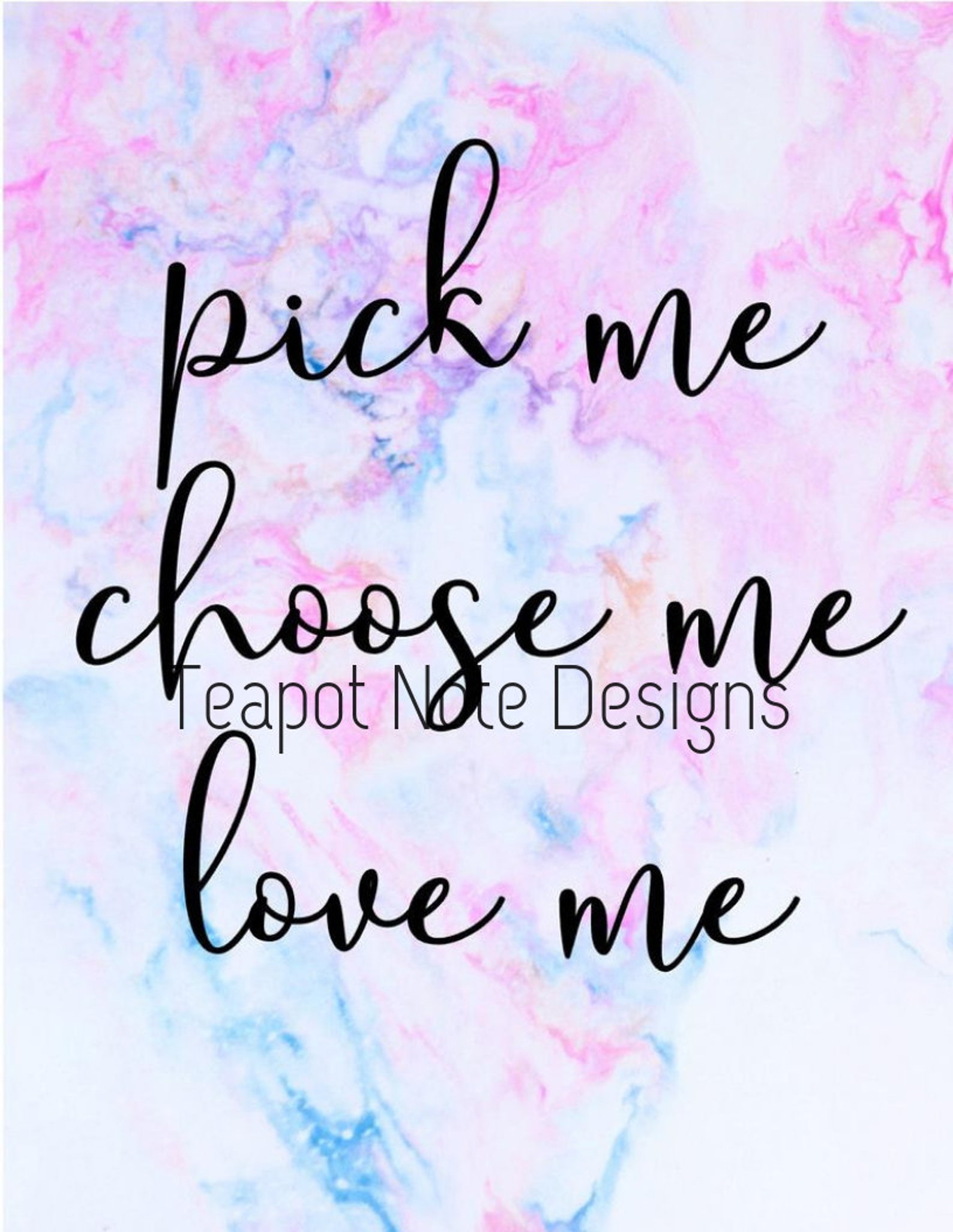 Grey's Anatomy Pick Me Choose Me Love Me Printable Meredith Grey Love