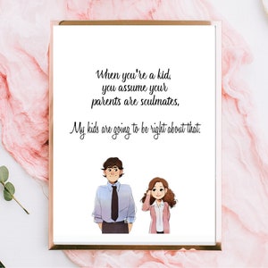 Jim and Pam Soulmates Quote | The Office TV Show | Instant Download | Love Quote Print | Home Décor | Office Print | Printable Wall Art