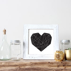 Geometric Heart {Digital Print}