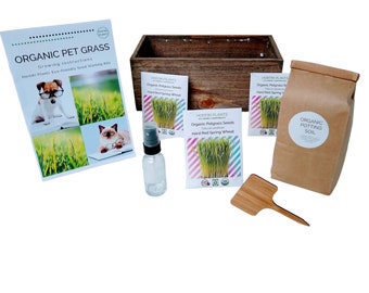 Organic Cat Grass, Dog Grass,  Pet Gift, Cat Mom Gift, Pet treat