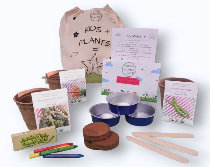 Kid Organic Garden Kit, STEM Toy, Educational Toy, Science Toy, Learning Toy, Etsy