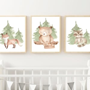Pictures children&#39;s room &quot;Forest animals&quot;