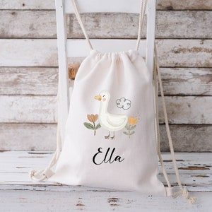 Borsa da palestra per cambio vestiti, borsa da palestra con nome, personalizzata, asilo, cambio vestiti, borsa da palestra per bambini, asilo nido