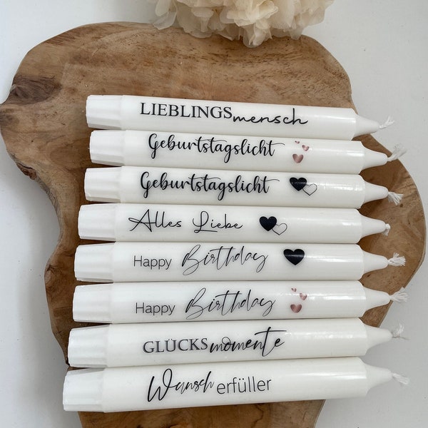 Stick candle, gift, birthday, stick candles with saying, birthday candle