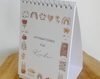 Affirmationskalender - Kalender - Affirmationen - Kinder - positive Glaubenssätze - DIN A6 12 Seiten