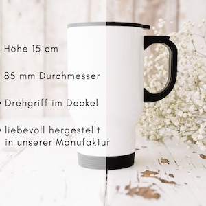 Thermobecher DAD Geschenk Büro Papa Becher Edelstahl Kaffee TO-GO Geschenk für ihn personalisiert mit Namen Bild 2
