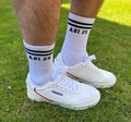 ABI - graduation - tennis socks - Abitur 2025 - graduation 2025 - socks - gift - gift idea - exam - high school graduates - graduation party product logo