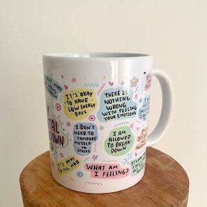 Tasse Kaffeetasse My mental breakdown Geschenk Freundin Kollegin Kaffeebecher physische Gesundheit Affirmation Bild 8