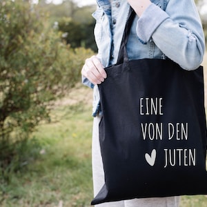 Shopping bag - Jute bag - One of the jutes - Cotton bag - Jute bag - Gift - Girlfriend - Gift for her - Fabric bag