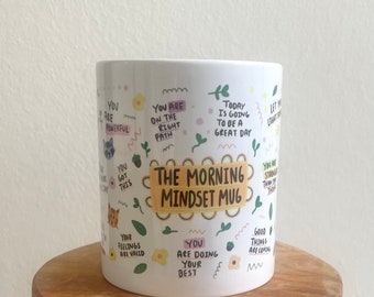 Cup coffee cup THE MORNING MINDSET Mug gift girlfriend colleague coffee mug - physical health - affirmation