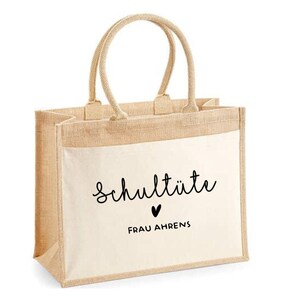 Cartable enseignant / professeur - sac en coton liège - cadeau pour la scolarisation - remise des diplômes - examen - idée cadeau