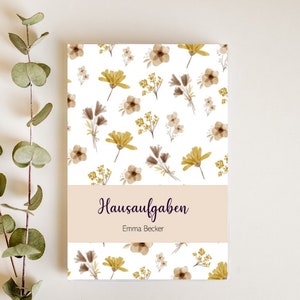 Portada del libro de tareas, A5 personalizado