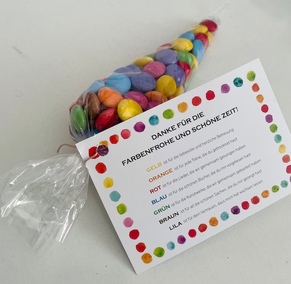 Abschiedsgeschenk Kindergarten  - Abschied Kita- Danke - Kita Geschenk - Erzieher Abschied- Erzieherin Geschenk - DIY