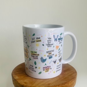 Tasse Kaffeetasse THE MORNING MINDSET Mug Geschenk Freundin Kollegin Kaffeebecher physische Gesundheit Affirmation Bild 6