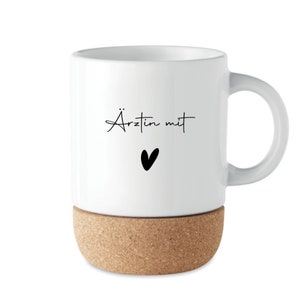 Tasse - Ärztin- Geschenk Sie - Keramik - personalisiert, Ärztin mit Herz