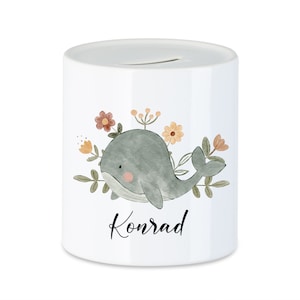 Spardose für Kinder, personalisiert mit Namen, Geschenk, Sparbüchse aus Keramik, Kinderspardose, Keramik, Geschenk für Jungen Mädchen