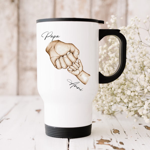 Thermobecher Papa| Geschenk | Büro| DAD| Becher Edelstahl | Kaffee | TO-GO | Geschenk für ihn| personalisiert mit Namen | Vatertag