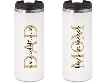 Thermobecher, Geschenk, Kaffeebecher to go, Papa, Mama, Vatertag, Geburtstag, Muttertag, Geschenk Sie, Weihnachten, Idee, personalisiert