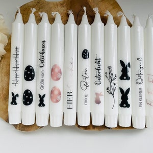 Stick candles Easter candles with saying Easter gift spring souvenirs image 1