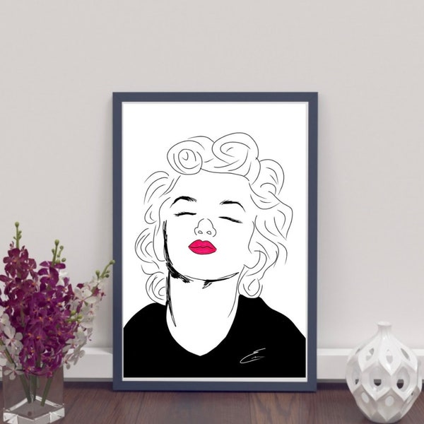 Marilyn Monroe portrait - digital