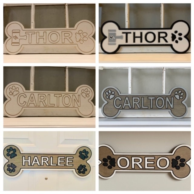 Dog Bone Signs Etsy
