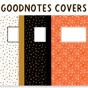 Three Star GoodNotes Covers and 9 Pages For Digital Journals - Dot Grid - Blank Pages - Graph Paper