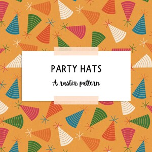 Cappelli compleanno ripetere modello raster