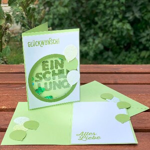 Einschulungskarte Schüttelkarte