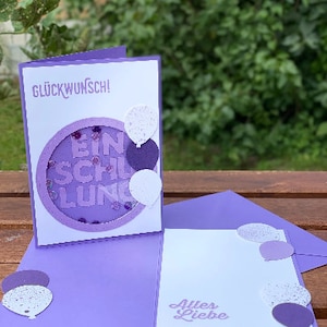 Einschulungskarte Schüttelkarte