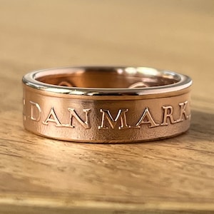 Denmark 5 Øre Coin Ring