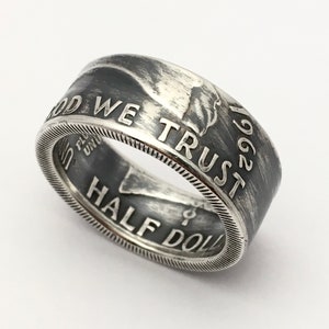 Benjamin Franklin Half Dollar Coin Ring