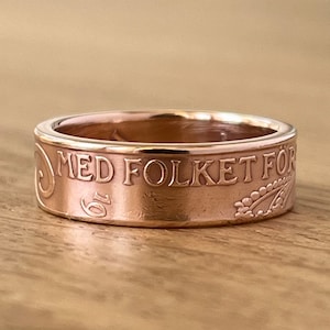 Sweden 5 Öre Coin Ring