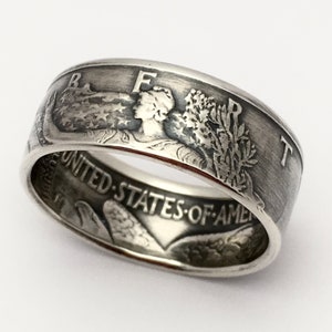 Walking Liberty Half Dollar Coin Ring