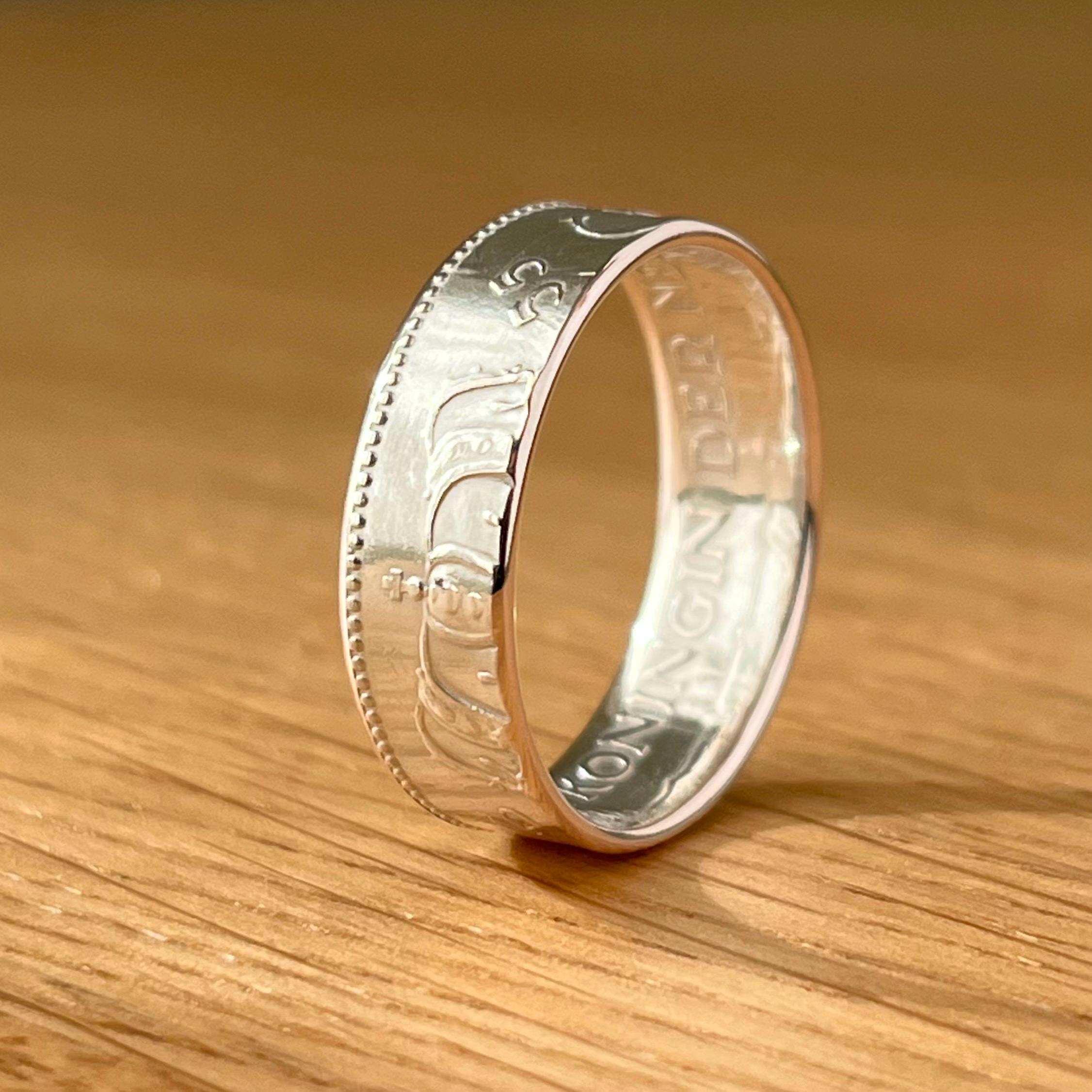 Netherlands 1 Gulden Silver Coin Ring - Etsy