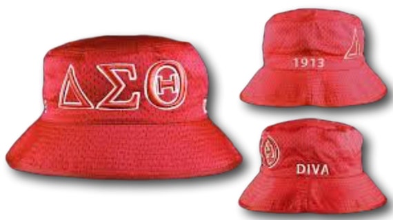 delta sigma theta bucket hat