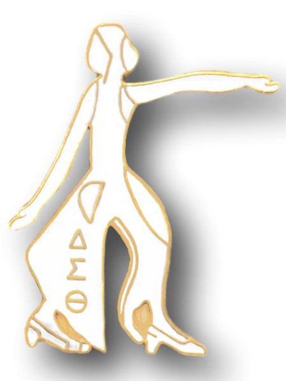 Delta Sigma Theta White Fortitude Lapel Pin