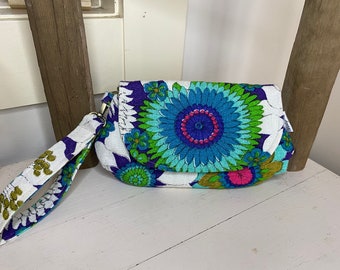 Borsa da polso, pochette da polso, borsa da polso, custodia da polso, tessuto vintage, raro, regalo,