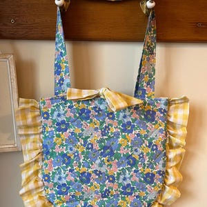 Betsy tote bag, shoulder bag, market bag, handmade, liberty print fabric