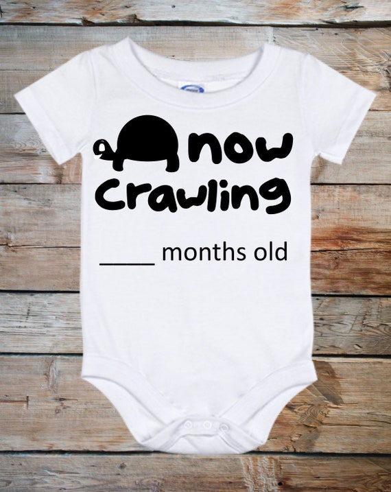 Milestone Onesie Baby Onesie Crawling Fill In The Blank Etsy