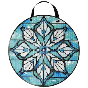 Snowflake Diamond Art Kit, Diamond Painting, Adult Beginners, 5D Round Drills, Winter Home Decor Sign