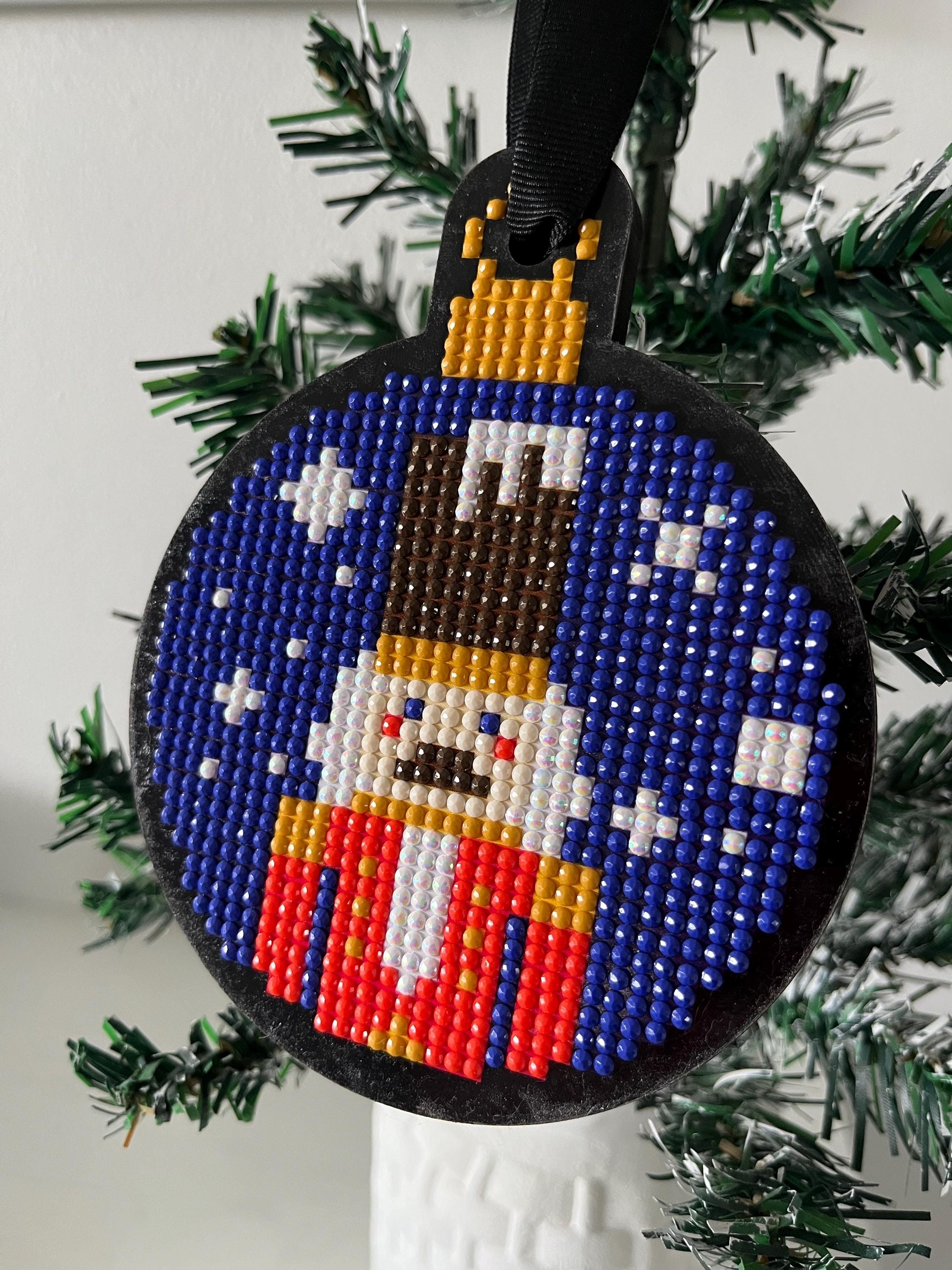 Remuuly 15-Piece Christmas Nativity DIY Diamond Painting Ornaments - Fun Holiday Craft Kit With Hanging Decorations