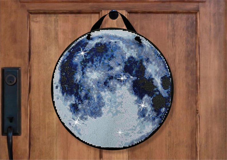 Full Moon Diamond Art Painting Kit, DIY Craft Kit for Adult Beginners image 7