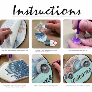 Full Moon Diamond Art Painting Kit, DIY Craft Kit for Adult Beginners image 9