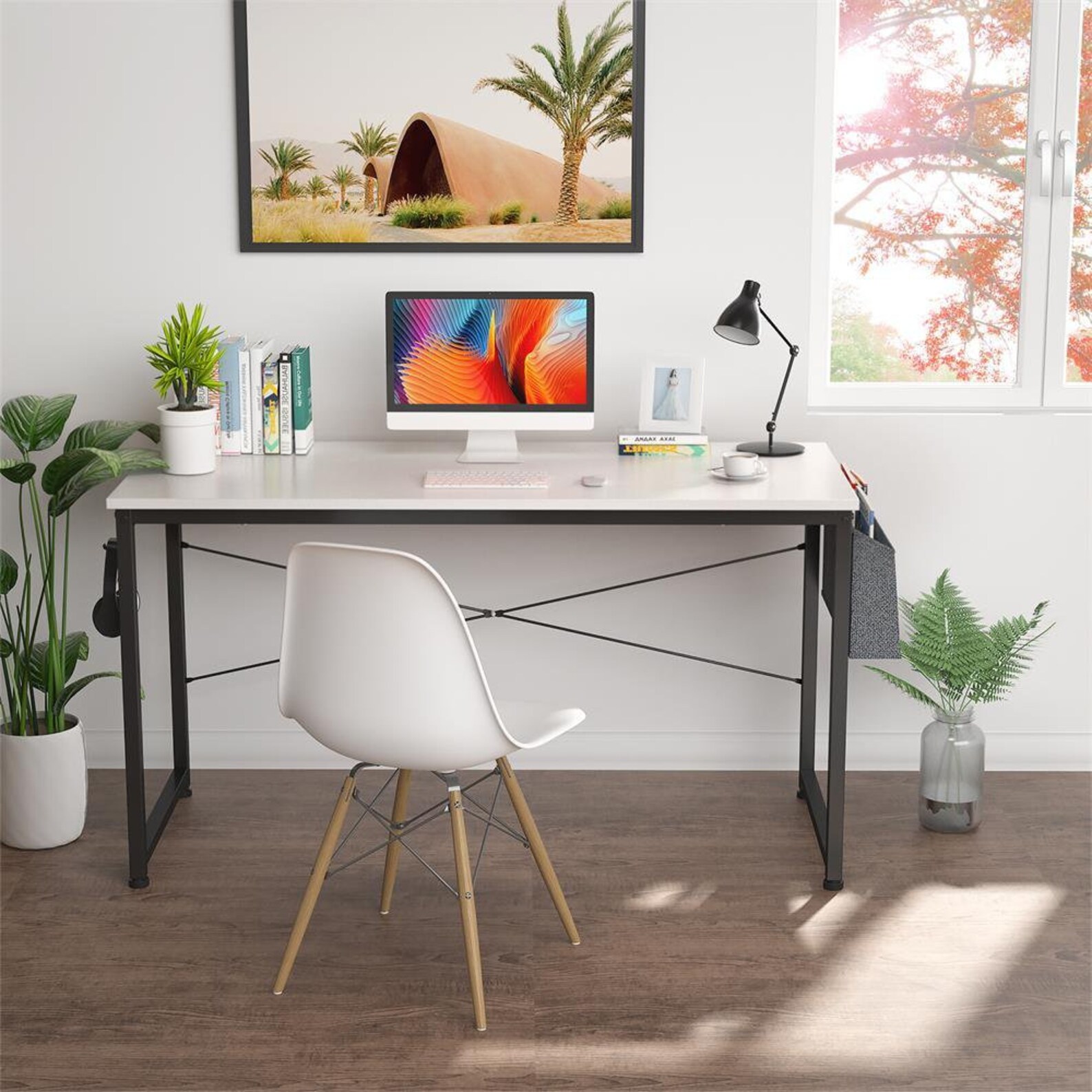 Computer Desk 47 inch Home Office Writing Study Desk Modern | Etsy