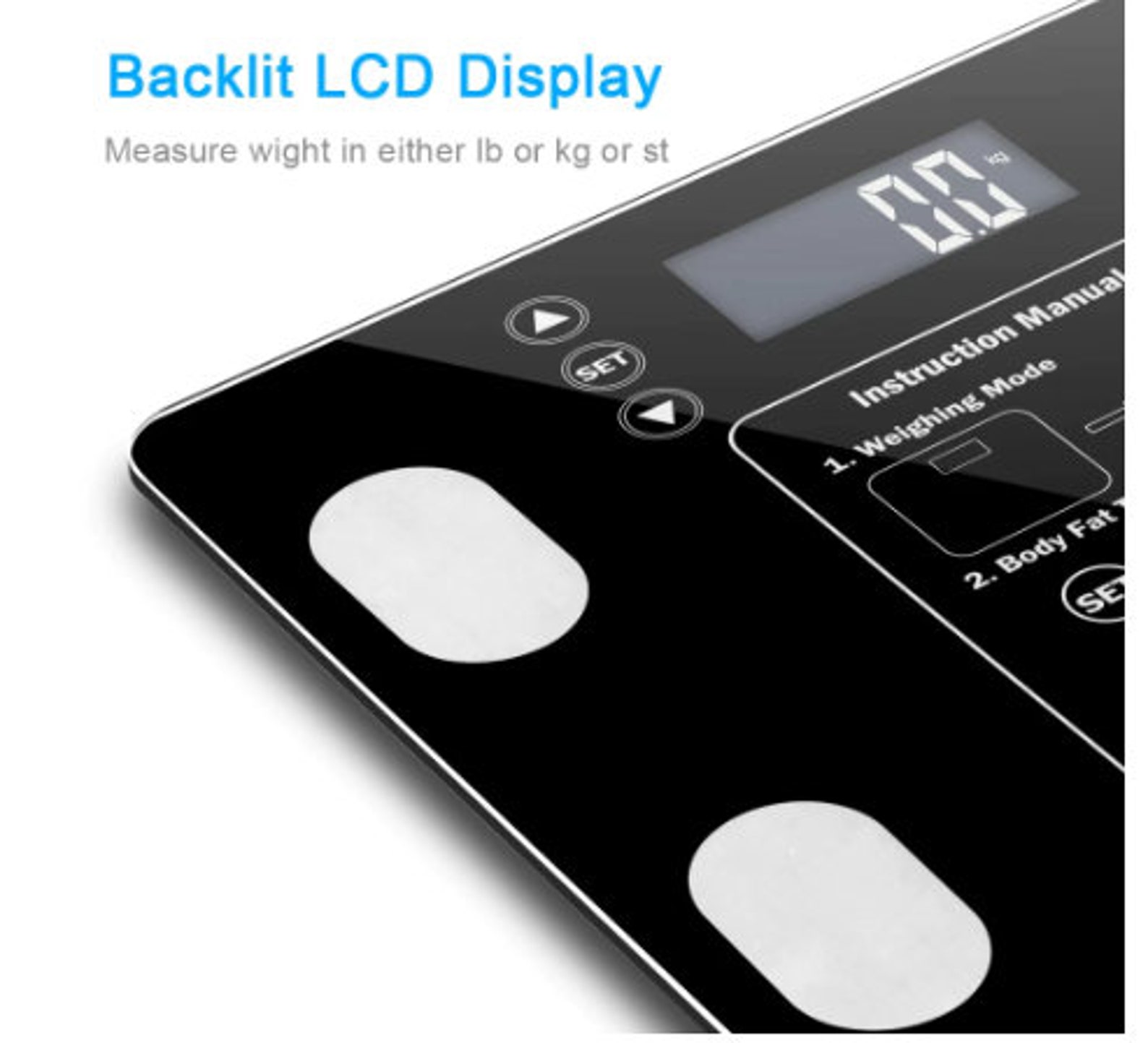 Electronic LCD Digital Body Fat Scale 180KG/100g Health Etsy