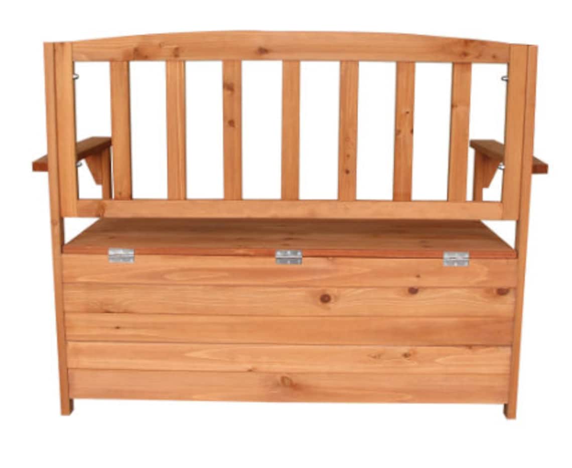 Courtyard Armchair Outdoor Garden Chair Storage Box Case Fir Etsy