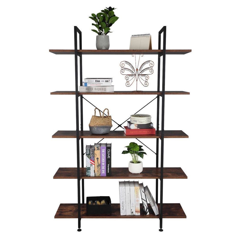 5 Tier Bookcase Bookshelf Etagere Bookshelf Open Display Etsy