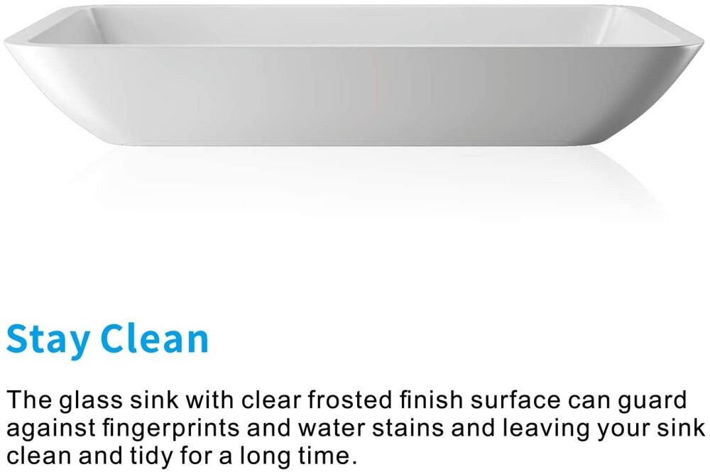 Glass Vessel Bathroom Sink Handmade Thick & Durable Bathroom Etsy