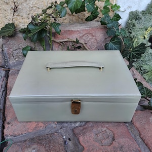 BEAUTYCASE Coffret à bijoux Simili cuir beige sable Vintage