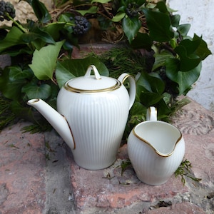 Vintage ROSENTHAL Kaffeekanne mit Milchkännchen THOMAS Germany
